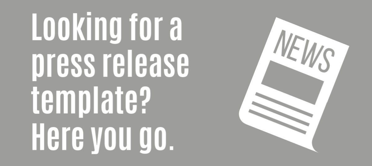 Looking for a press release template?