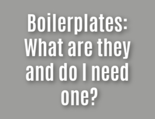 Boilerplate – what is it and does my firm need one?