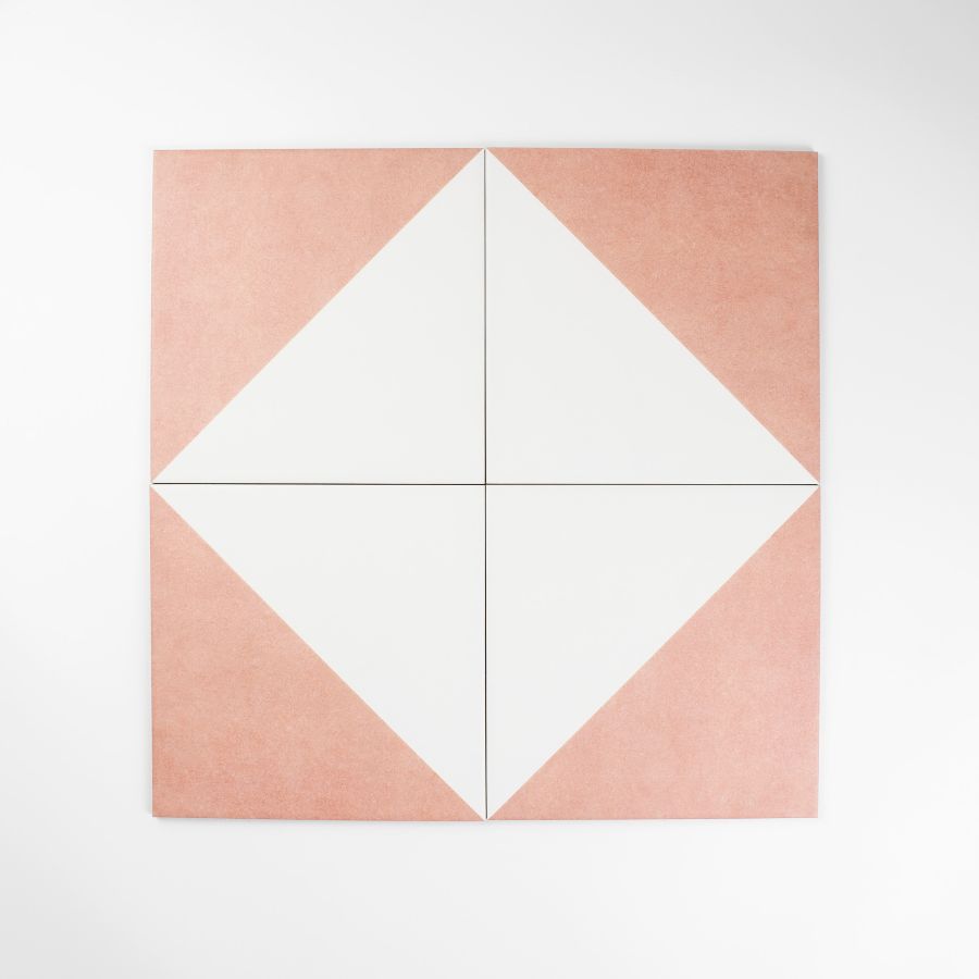 A square shaped object with four triangles Description automatically generated