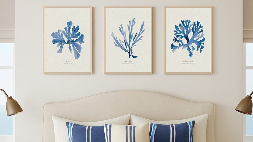 Beach House Art Helps Homeowners Decorate with Pinterest’s Cool Blue Trend