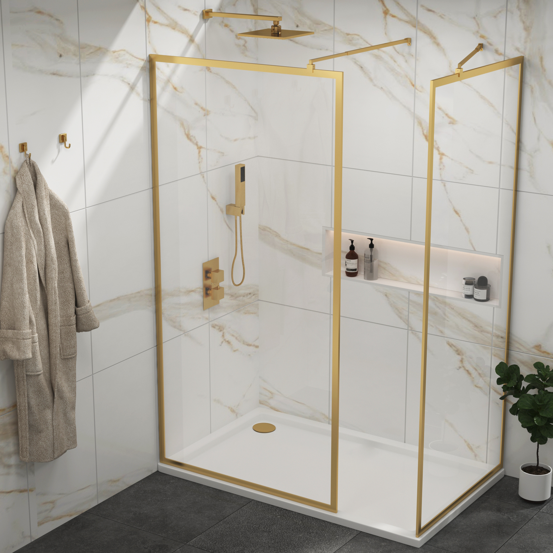 Wet Room Screens Offer an Easy Route to a Hotel-Inspired Bathroom