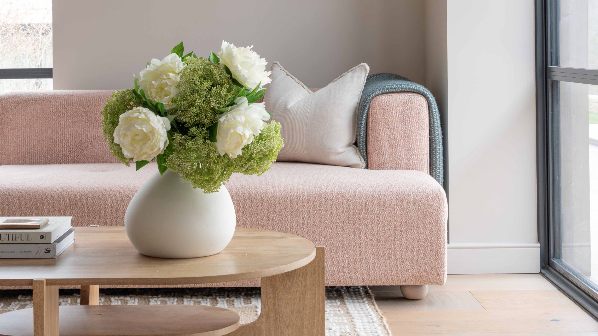 Coffee Tables Get the Quiet Luxury Treatment with Faux Florals