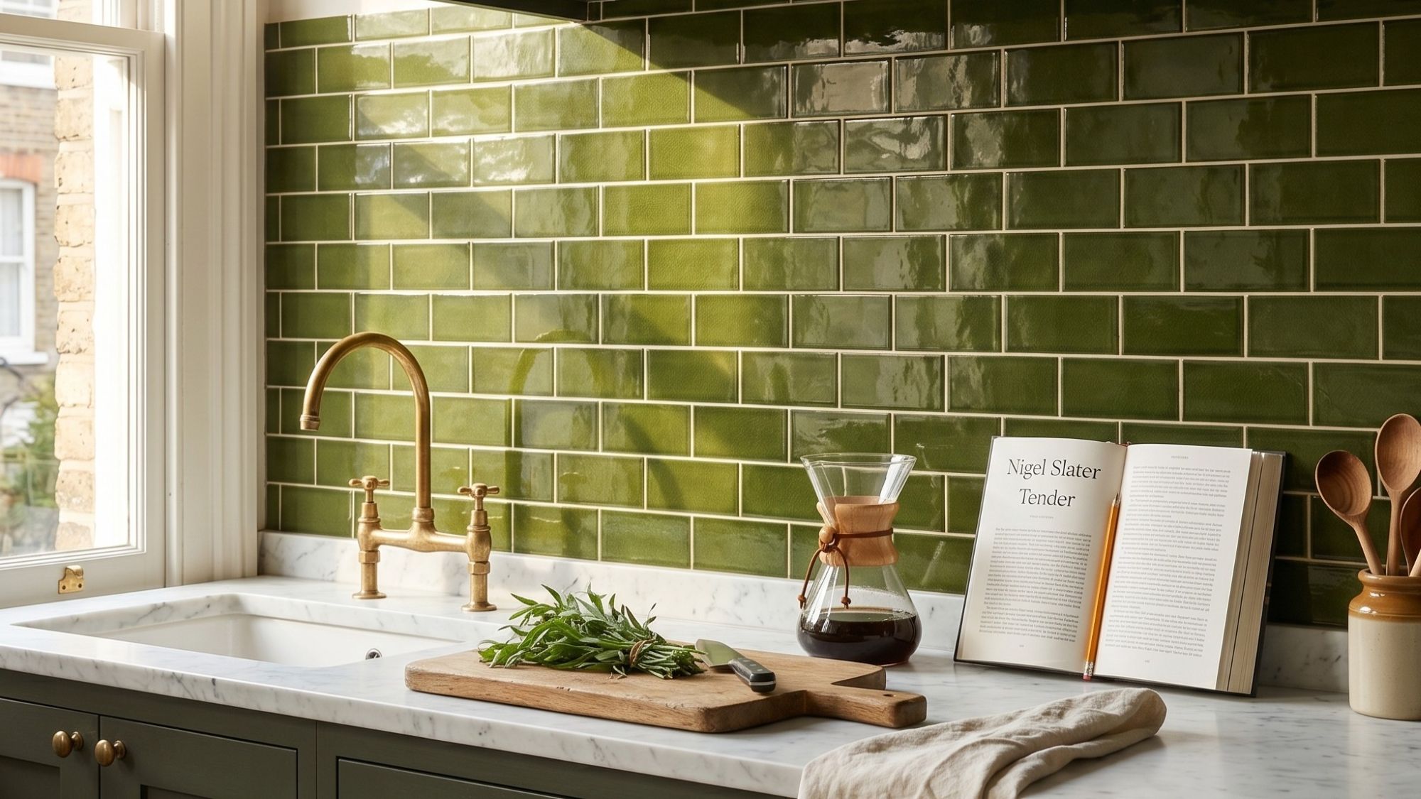 Grounding Green Takes Centre Stage in Kitchens, Bathrooms and Living Rooms