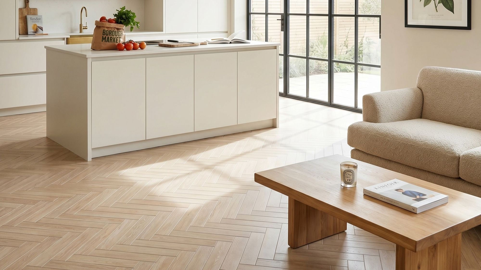Porcelain Superstore Brings the Herringbone Look to Every Room