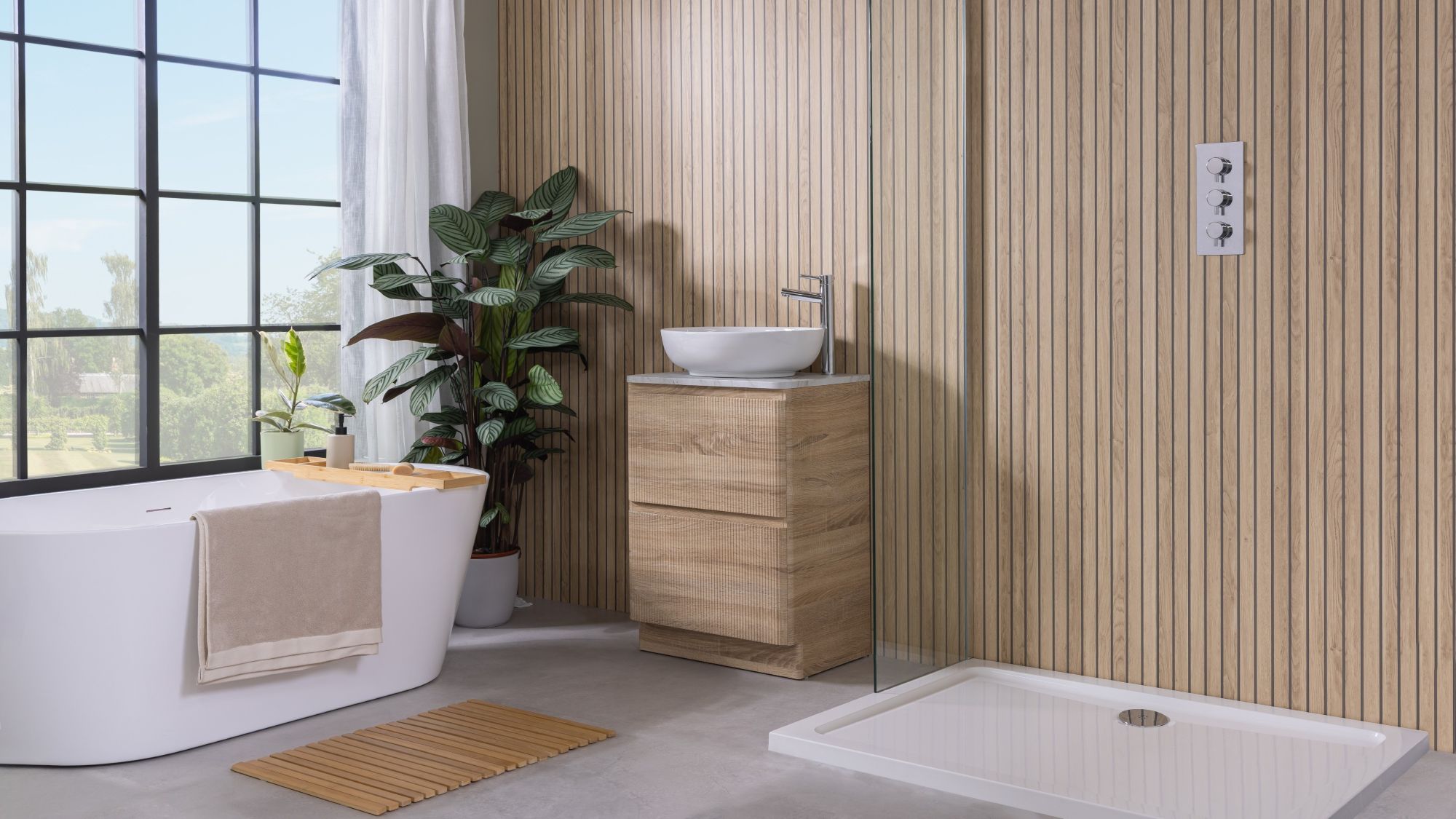 Naturewall’s Sivara Shower Panels Offer a Fuss-Free Bathroom Refresh